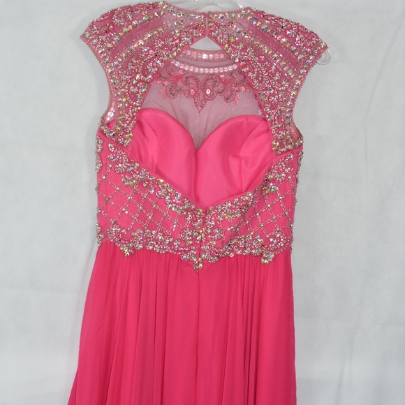 Beaded/Sequined/Rhinestone Gown SZ 8 Madison James - Picture 8 of 13